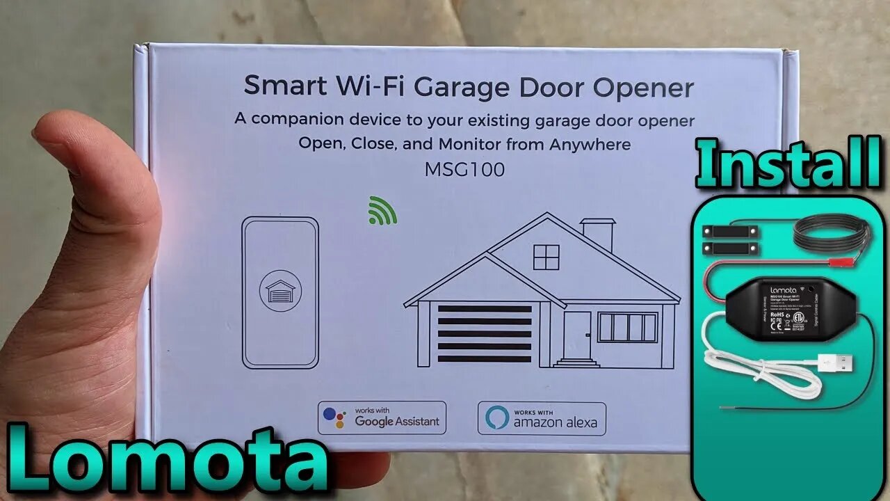 Lomota Smart Garage Door Opener (Wi-Fi) Install & Review!