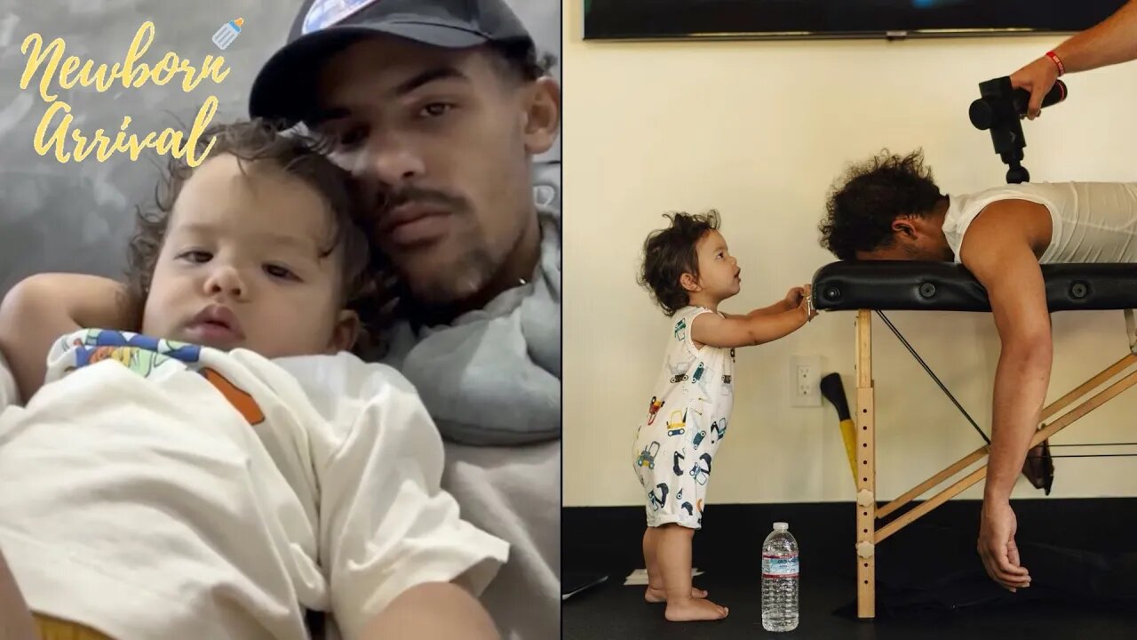 Trae Young's Son Tydus Is Too Chill While Daddy Gets Treatment! 🥶