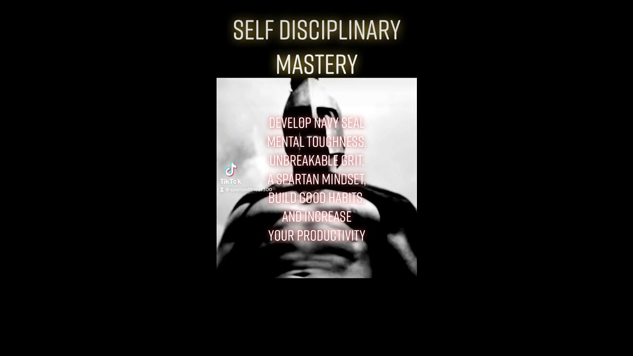 Self disciplinary mastery