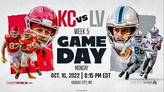 KANSAS CITY CHIEFS vs LAS VEGAS RAIDERS Livestream & Play By Play 2022 NFL Season Week 5