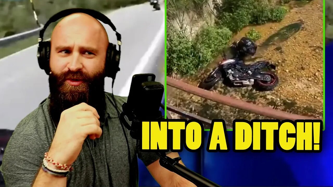 CRAZY Biker Drives Straight Off A Cliff!