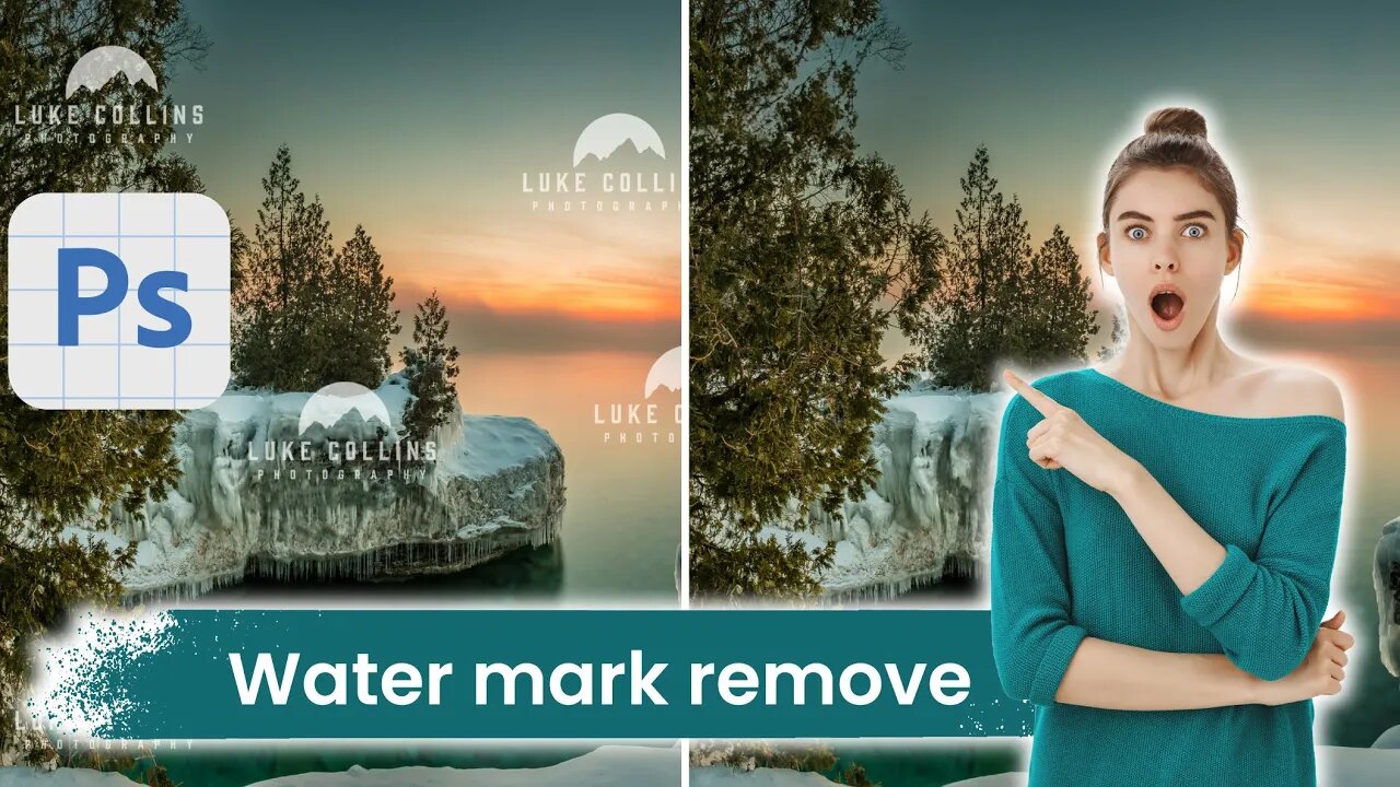 Remove Watermark in just seconds using Photoshop Beta