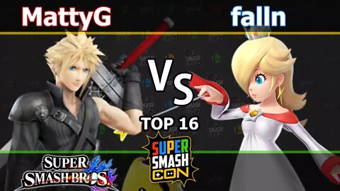 DMG MattyG (Cloud) vs. STDX|falln (Rosalina) - Wii U Singles Top 16 - SSC2017