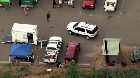 Raw video of search for missing individuals near Payson after flash flooding