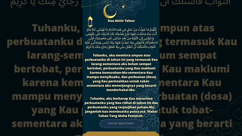 Doa akhir tahun