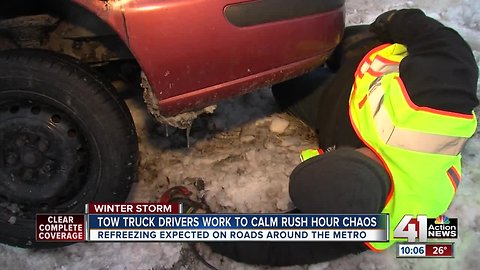 Blizzard creates hectic days for tow trucks