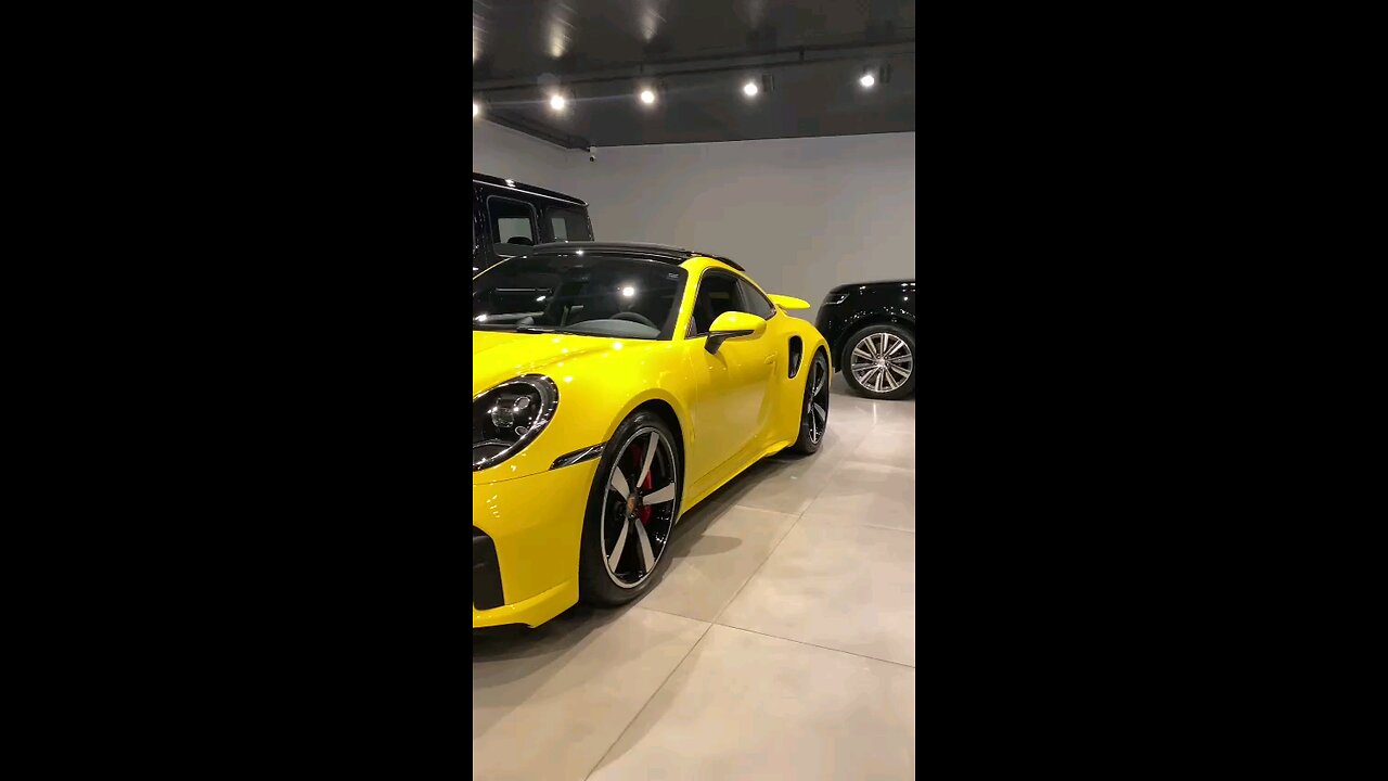 Nice yellow car