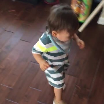 Newly Walking Baby Explores