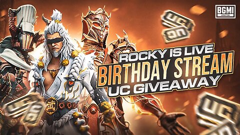 BIRTHDAY SPECIAL STREAM 🎂 🥳 | UC GIVEAWAY | BIRTHDAY STREAM OR WHAT | BGMI!