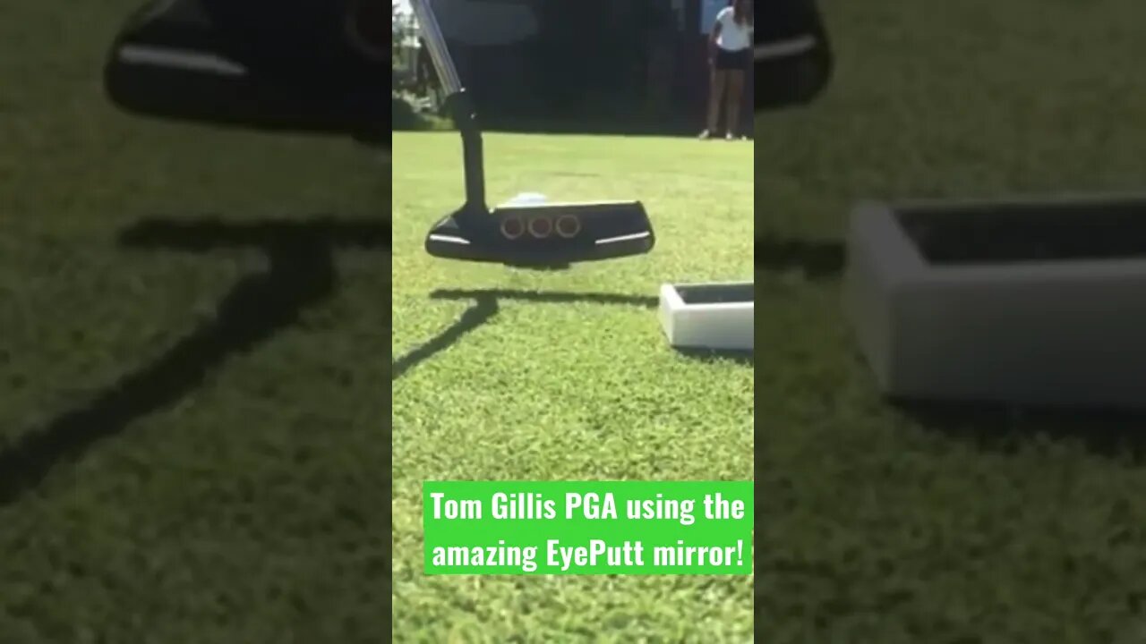 Tom Gillis,PGA using the amazing EyePutt Mirror ! #tomgillisgolf #golf #themasters #eyeputtmirror