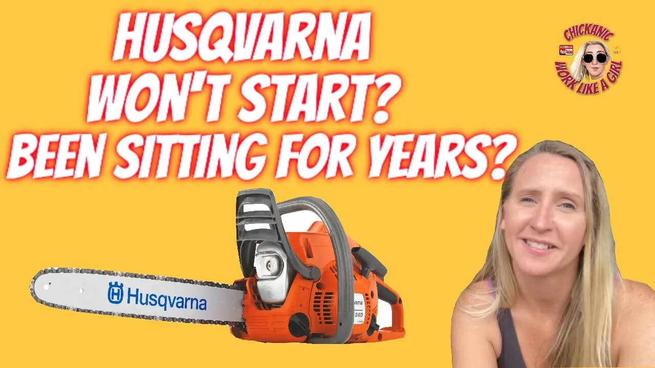 HUSQVARNA CHAINSAW WON'T START? Complete fuel system rebuild of fuel lines/fuel filter/carb kit