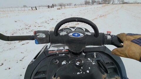 First Time Driving a Snowmobile!