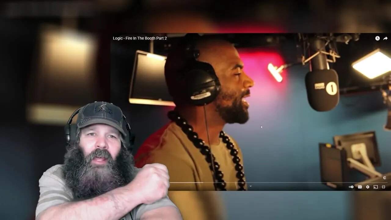 American Reacts to Logic Fire in the Booth (Part 2)