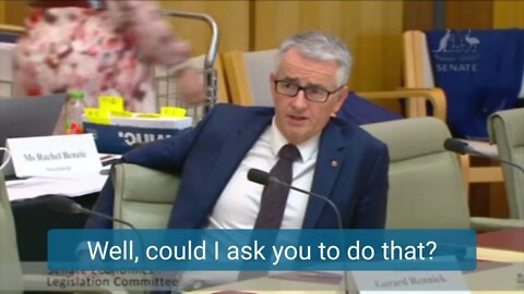 We need data on how many people out of work from mandates - Senate Estimates 10.11.22