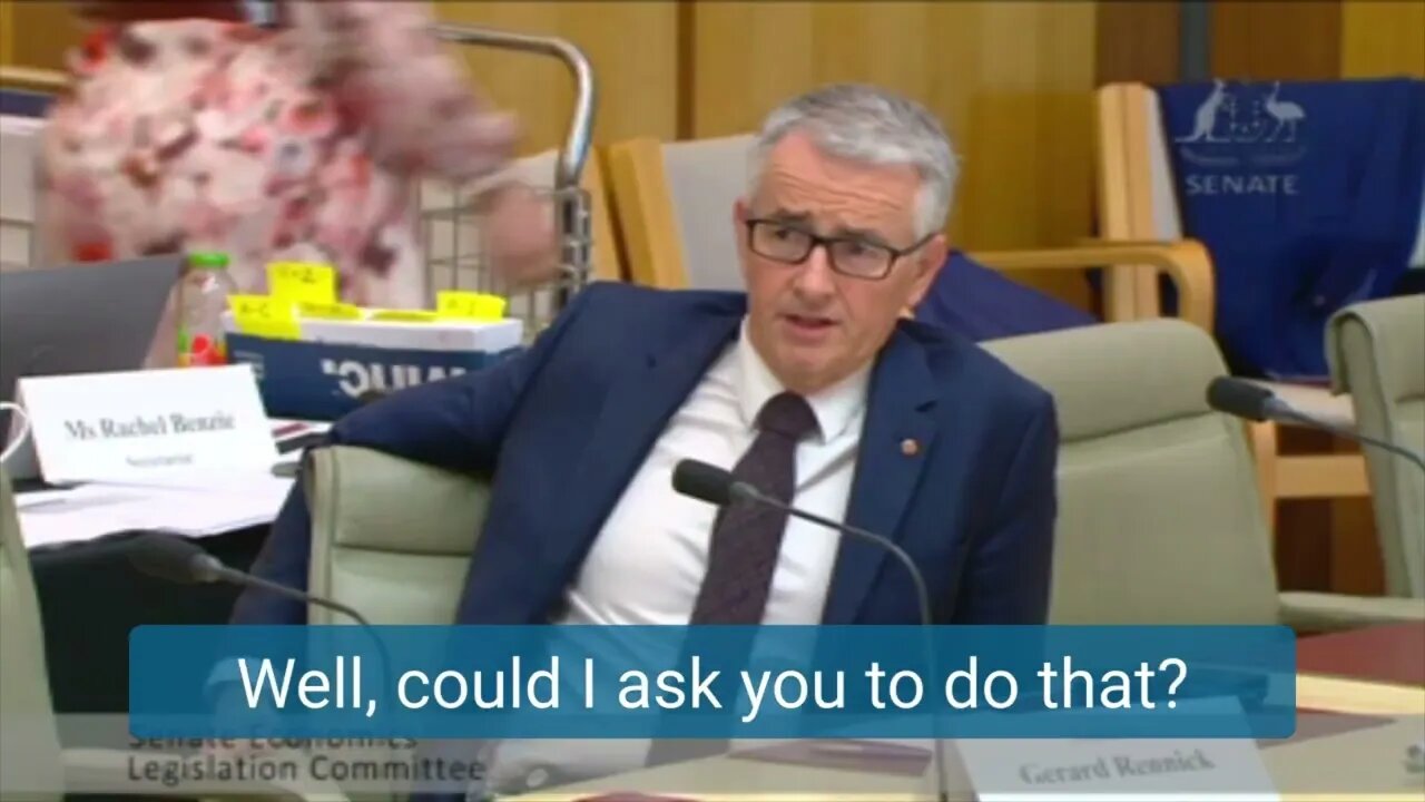 We need data on how many people out of work from mandates - Senate Estimates 10.11.22