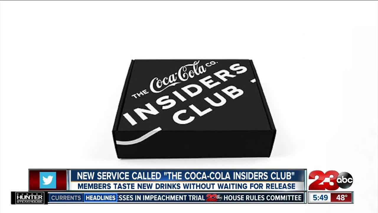 New service called "The Coca-Cola Insiders Club"