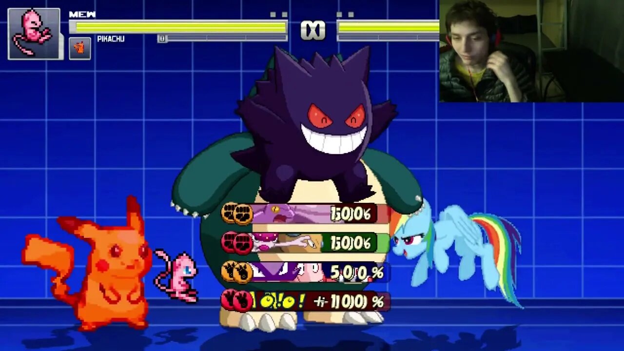 Pokemon Characters (Pikachu, Gengar, Snorlax, And Mew) VS Power Girl In An Epic Battle In MUGEN