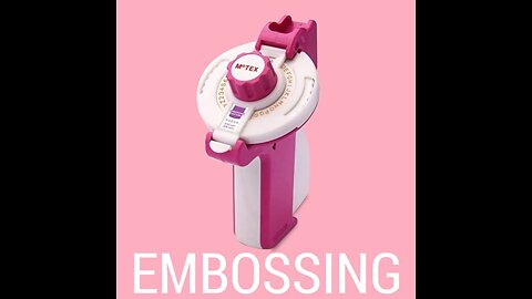 Motex Embossing Machine, Label MakerLabel Printer with Spare Wheel Compatible