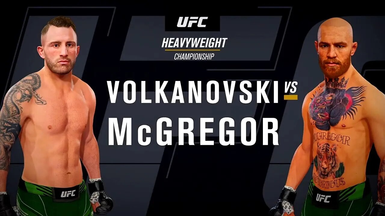 EA Sports UFC 4 Gameplay Conor McGregor vs Alexander Volkanovski