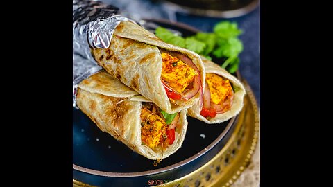 Delicious Tawa Paneer Roll