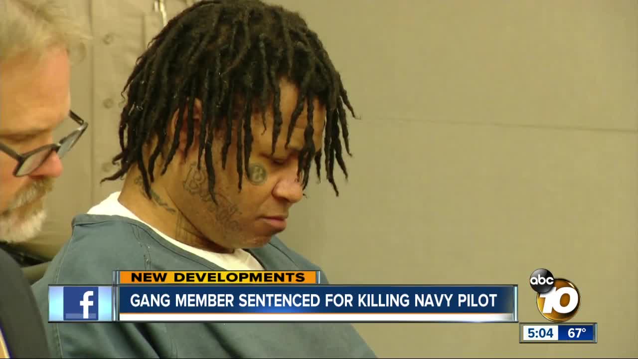 Gang member sentenced for killing San Diego Navy pilot