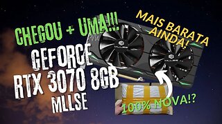 RECEBI OUTRA! RTX 3070 MLLSE 100% NOVA BARATA DO ALIEXPRESS!! UNBOXING!