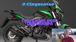 Teste ride D400 com garupa #bajaj #dominar400 #ocinquentao