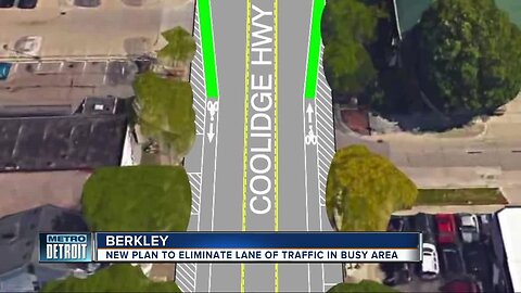 Berkley is giving Coolidge a 'Road Diet' by adding left turn and bike lanes