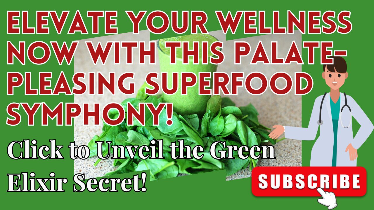 Green Elixir Unveiled: Elevate Your Wellness with this Palate-Pleasing Superfood Symphony!