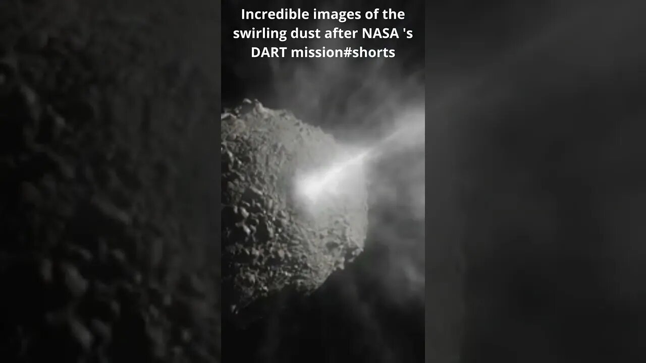 Incredible images of the swirling dust after NASA 's DART mission #shorts