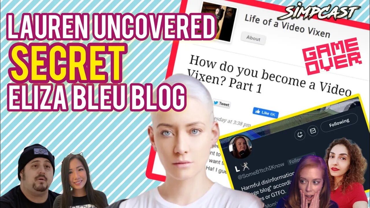 Secret Eliza Bleu Blog Discovered by Lauren! SimpCast Reacts! Chrissie Mayr, Nina Infinity, Defango