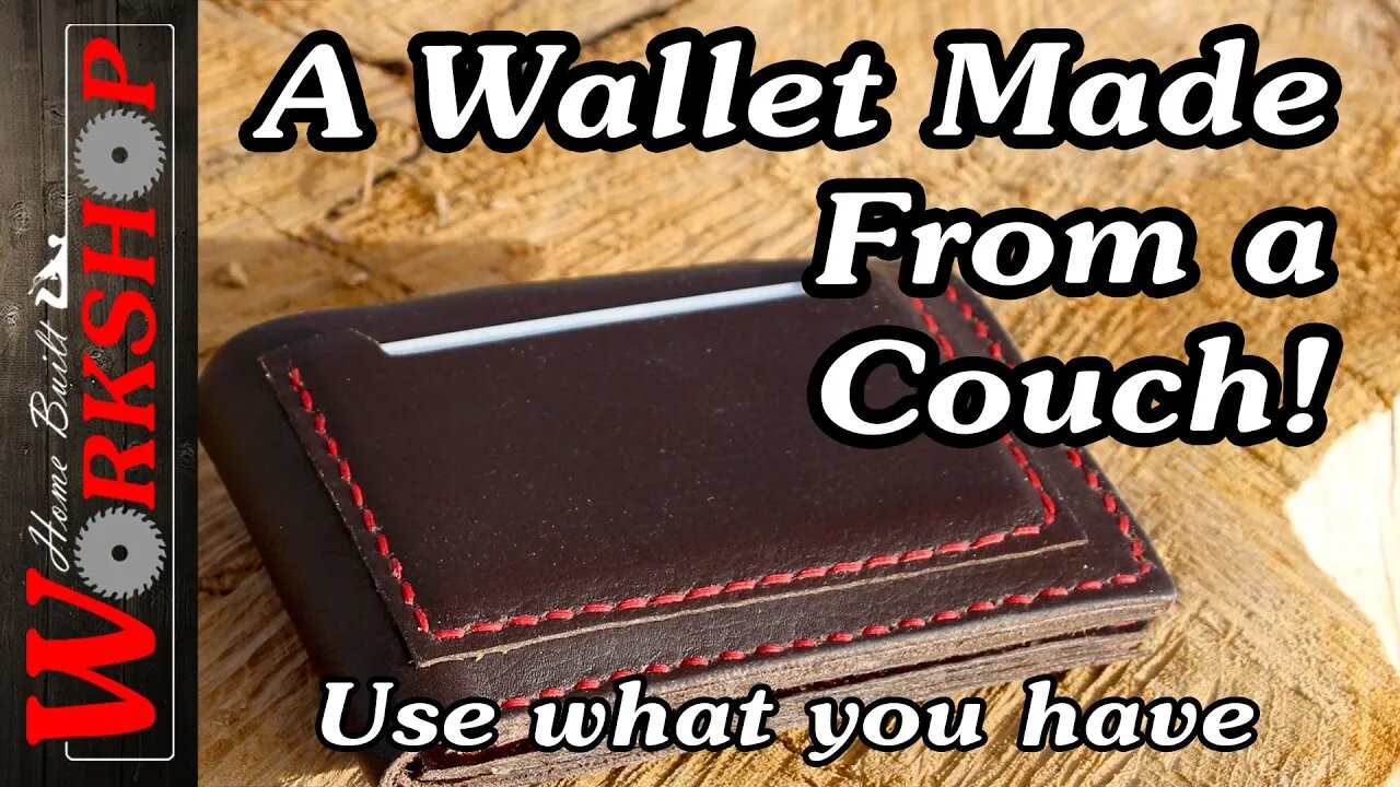 How to make a Leather Bifold Wallet | Made from a Couch!