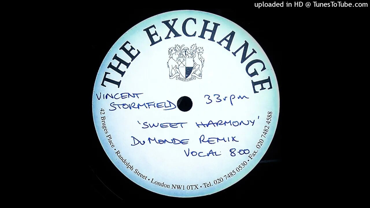 VINCENT STORMFIELD - SWEET HARMONY (DU MONDE VOCAL REMIX)