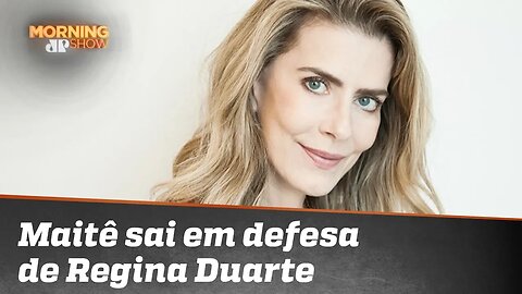 Maitê Proença sai em defesa de Regina Duarte após treta com Zé de Abreu