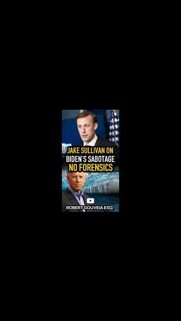 Jake Sullivan on Biden's Sabotage: Deep-Sea Forensics #shorts