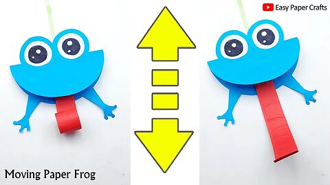 How to Make Moving Paper Frog Step by Step | DIY Paper Toy Making | Easy Paper Crafts