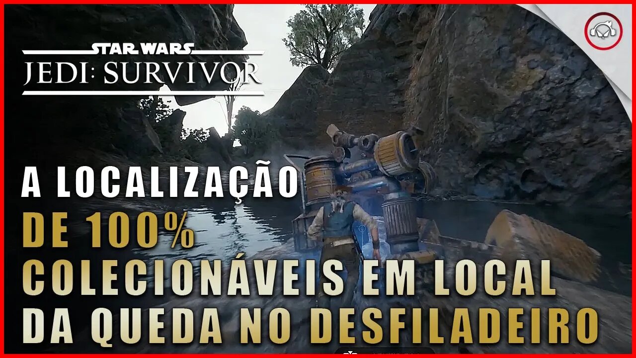 Star Wars Jedi Survivor, A localização de 100% colecionáveis em Local da Queda no Desfiladeiro