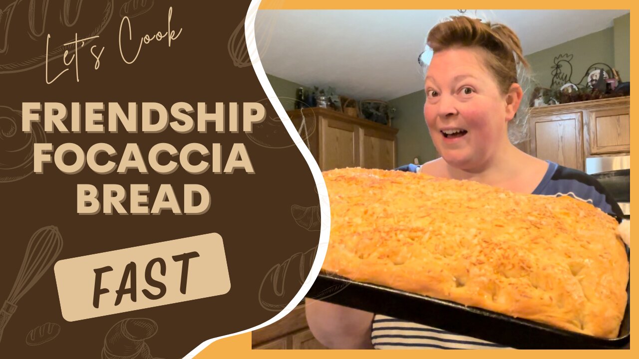 Fast Friendship Focaccia Bread