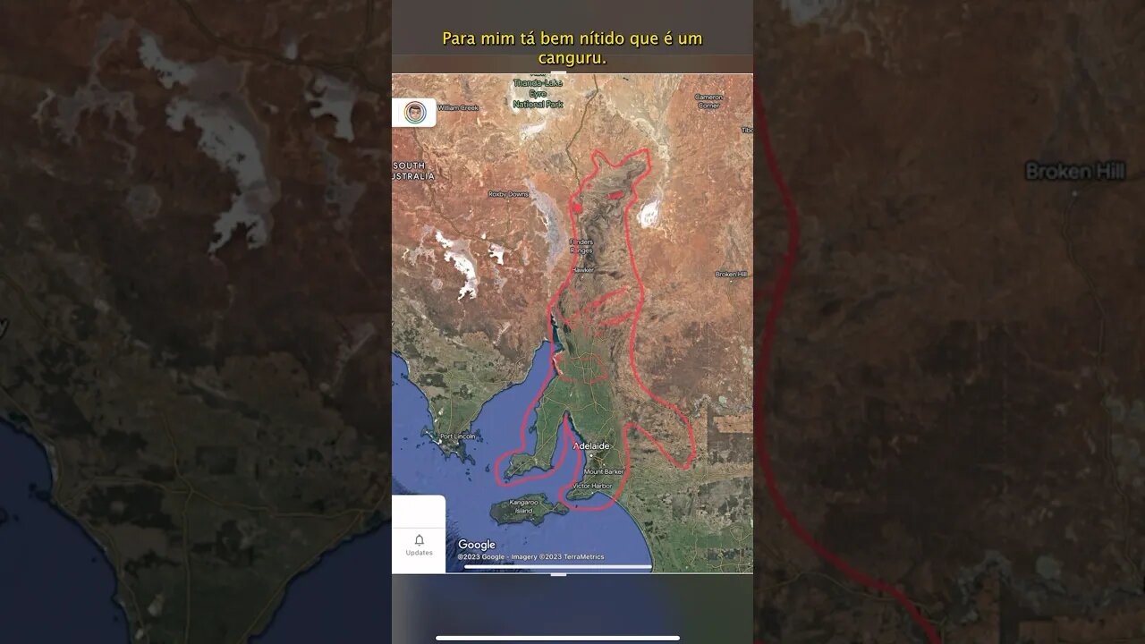 Canguru Gigante visto do espaço no mapa da Australia #australia #nasa #googlemaps @CarolCapel