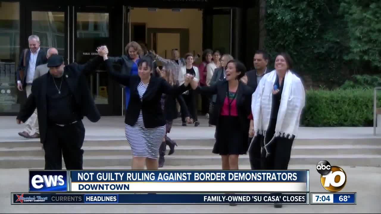 Not guilty ruling against border demonstrators
