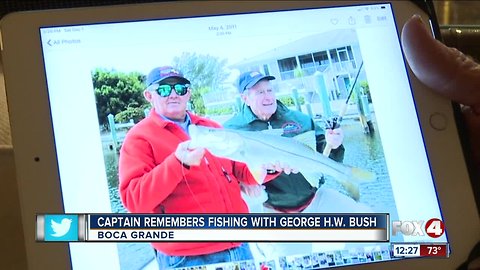 Captain remembers fishing with President George H.W. Bush