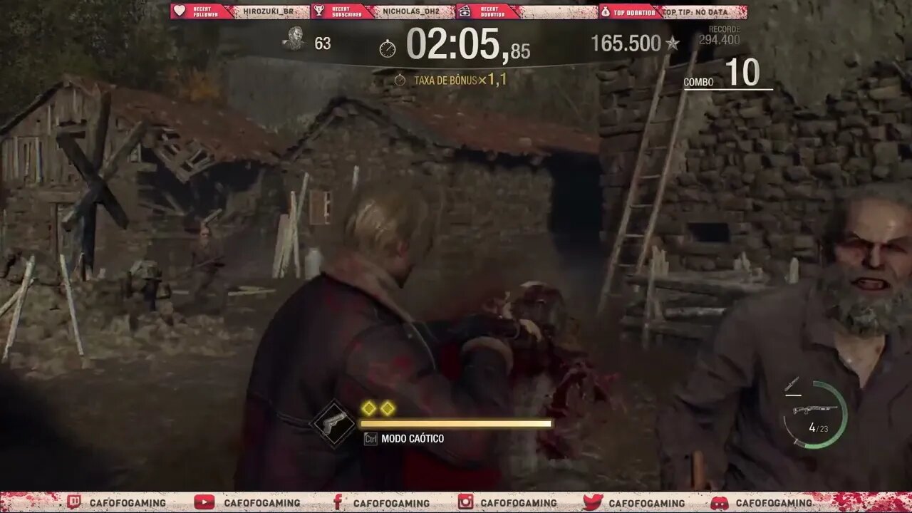 Resident Evil 4 Remake - Modo Mercenários S+ Leon