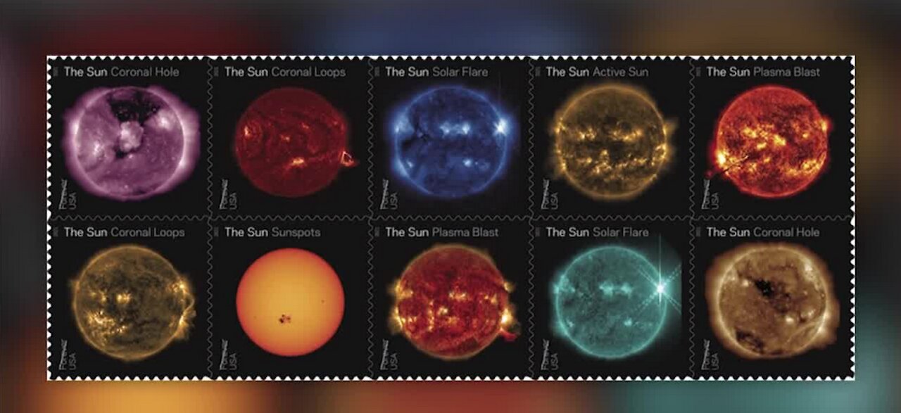 US Postal Service releases new sun stamps