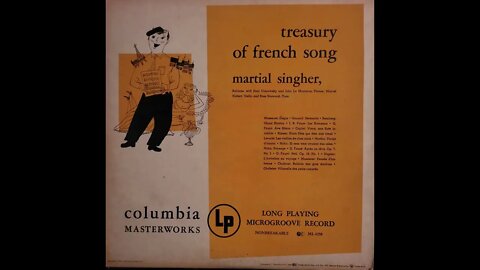 Martial Singher – Treasury of French Song