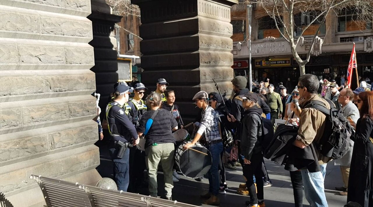 Melbourne Protest Rally 25 06 2022 Part 4 of 6