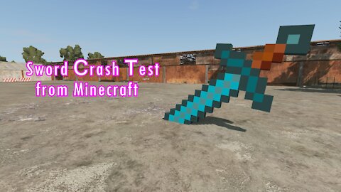 BEAMNG DRIVE - Sword Crash Test from Minecraft