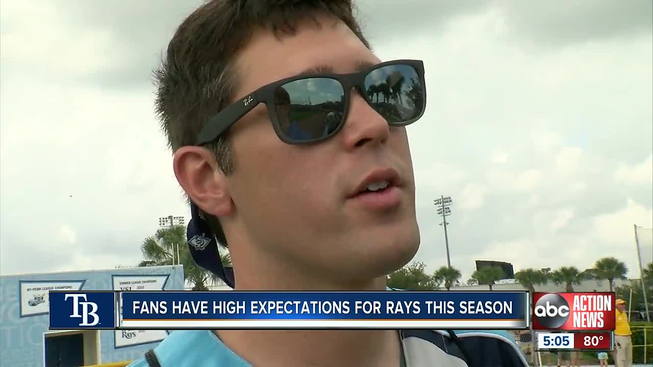 Fans have high expectations for Rays this season