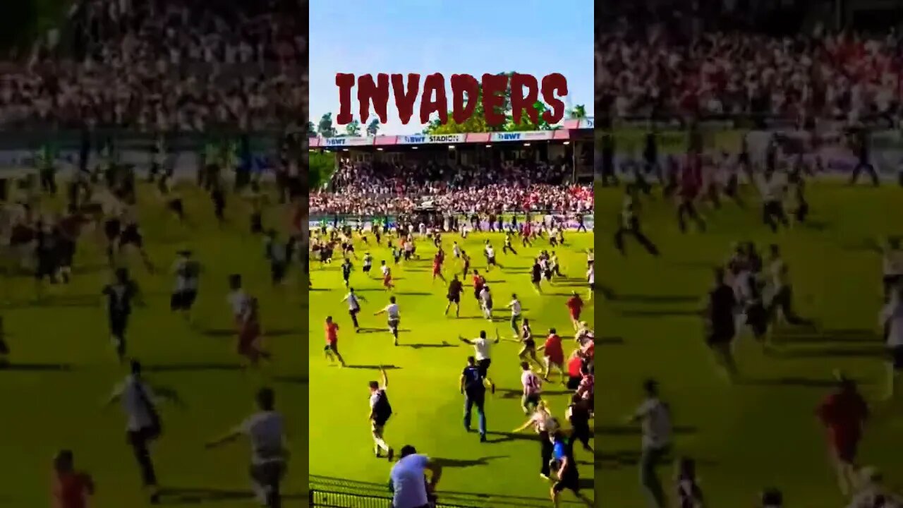 Invaders on Football Pitch