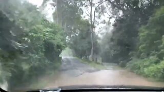 Driving in flood