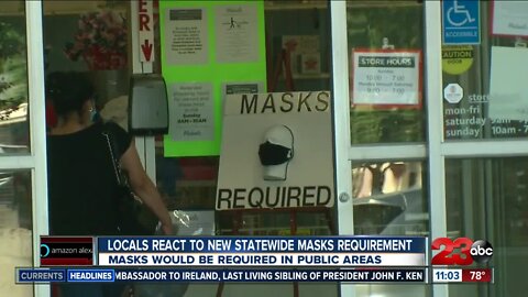 locals react to new statewide masks requirement